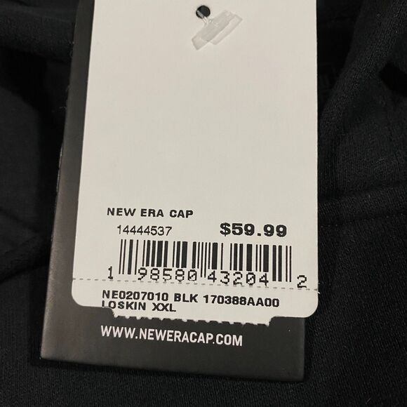 Los Angeles LA Kings Wordmark Logo New Era Hoodie Womens 2XL Black NHL Hockey - Picture 9 of 16